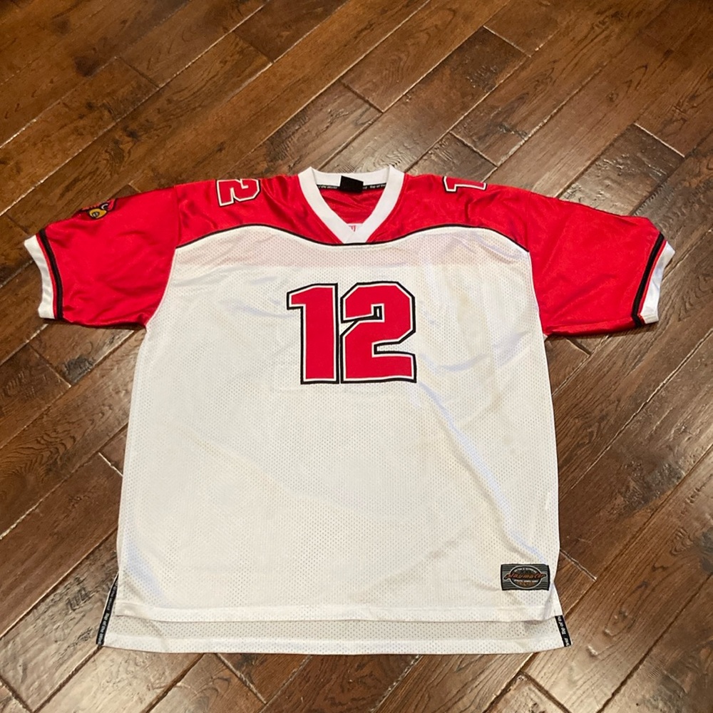 Louisville Cardinals #12 Football Jersey Size XXL USED